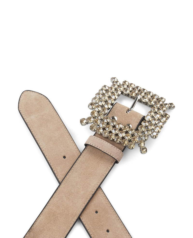 GÜRTEL MIT STRASSBESETZTER SCHNALLE