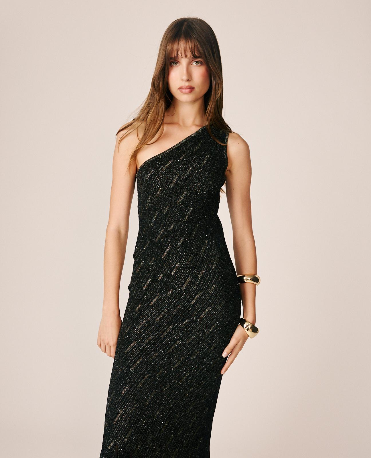 VESTIDO MIDI CANALÉ FANTASIA CON BRILLO