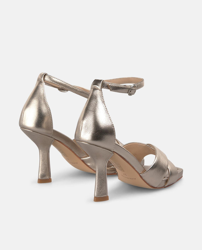 SANDALIA TACON TIRAS CRUZADAS