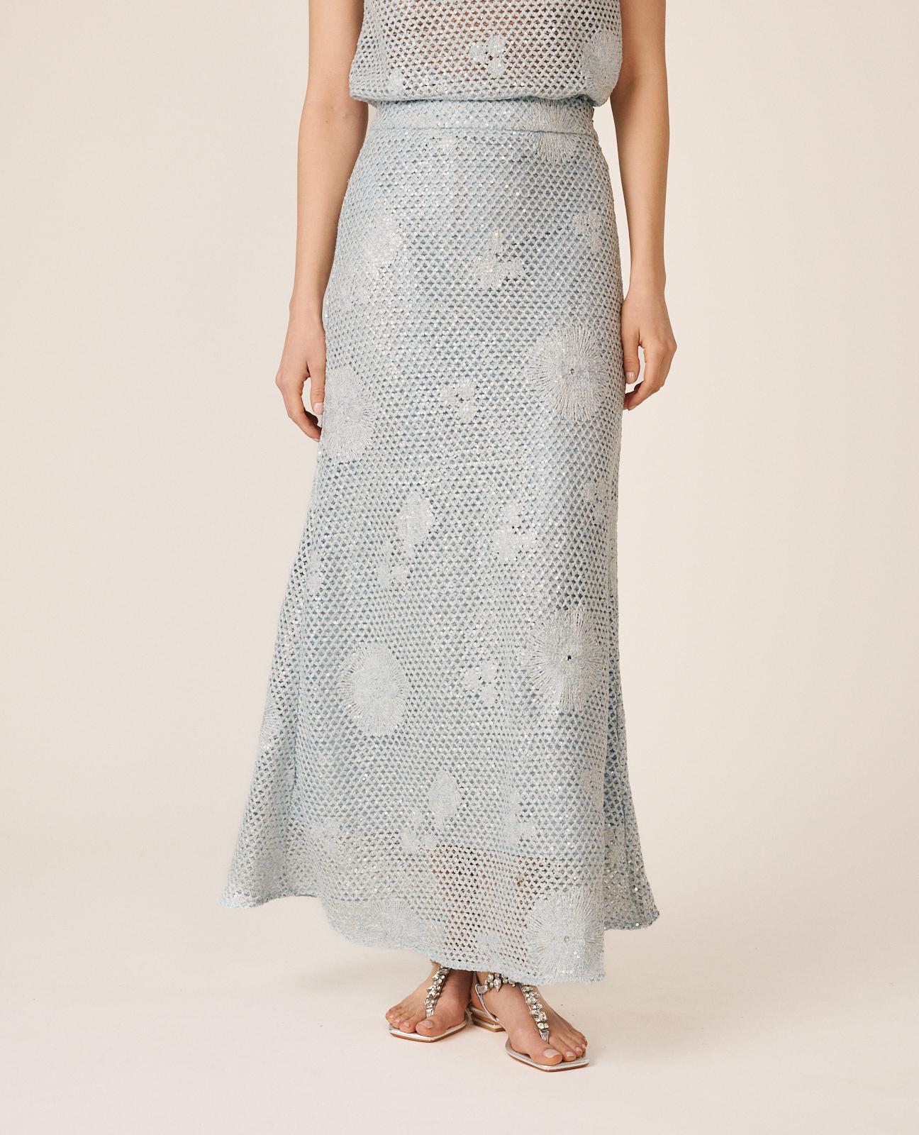 FALDA MIDI LENTEJUELAS