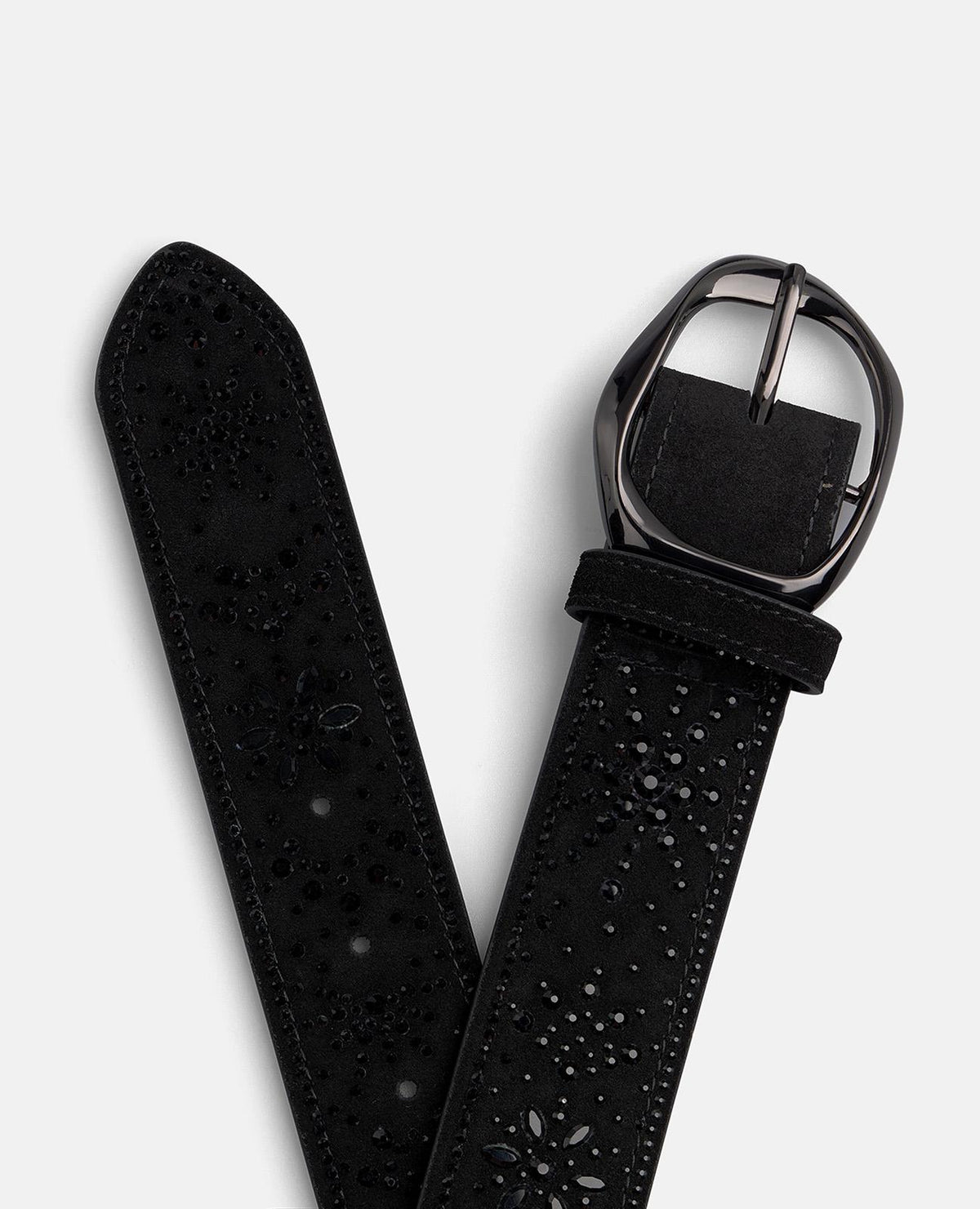 CINTURA IN PELLE CON STRASS
