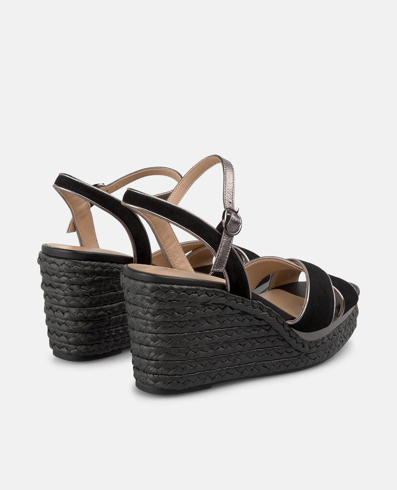 SANDALIA DE ESPARTO DOBLE TIRA CRUZADA