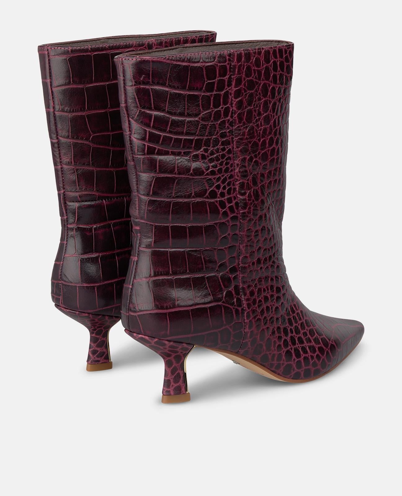 BOTÍN DE PIEL ANIMAL PRINT