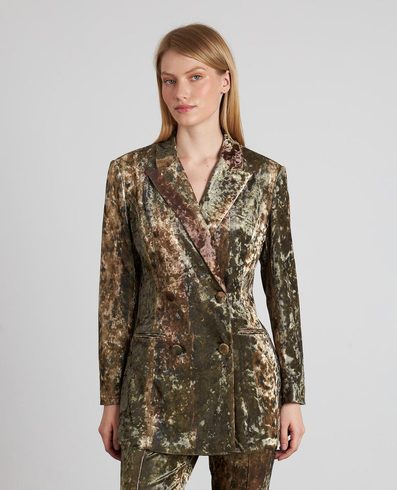 BLAZER CRUZADA TERCIOPELO