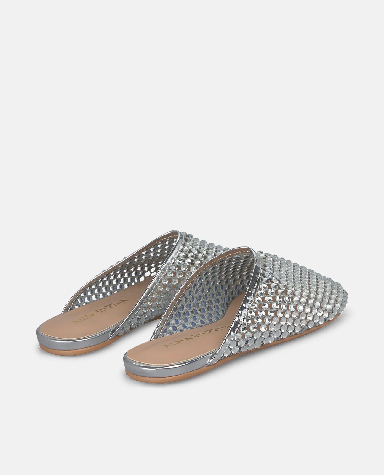 SANDALIA PLANA MULE MALLA