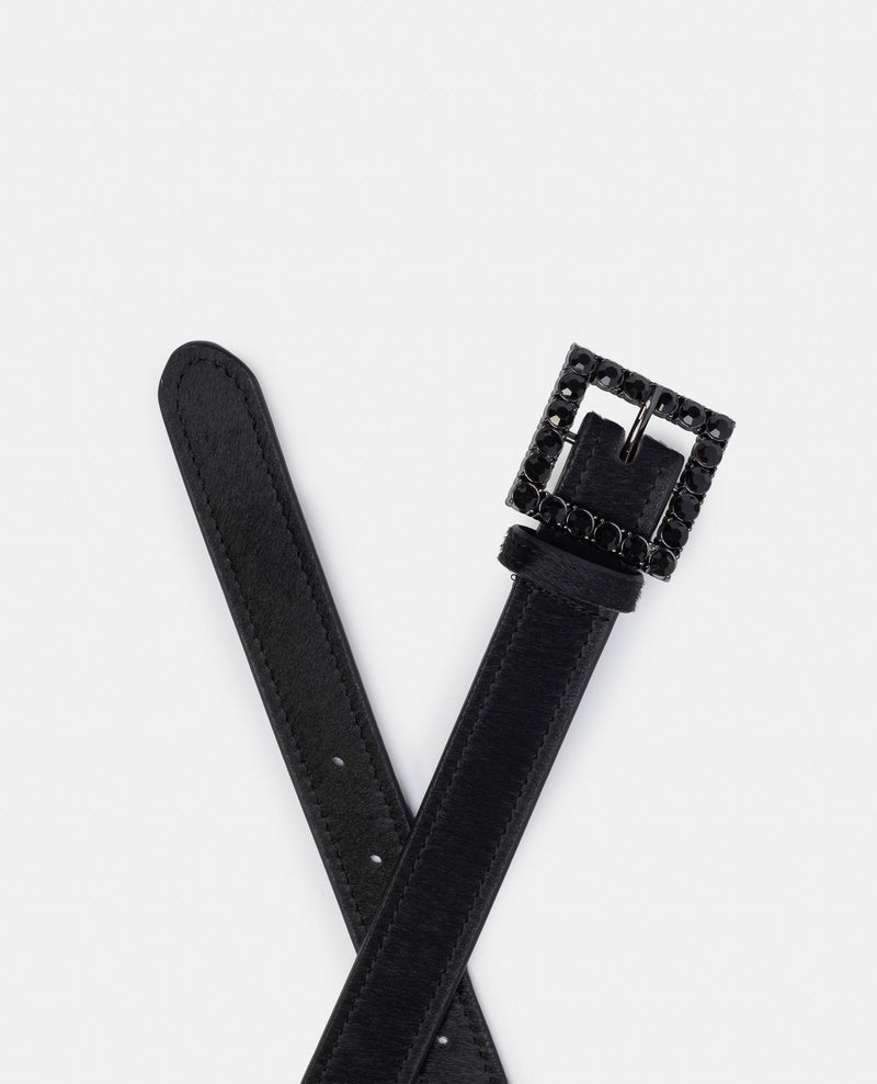 BUCKLE BELT WITH RHINESTONES