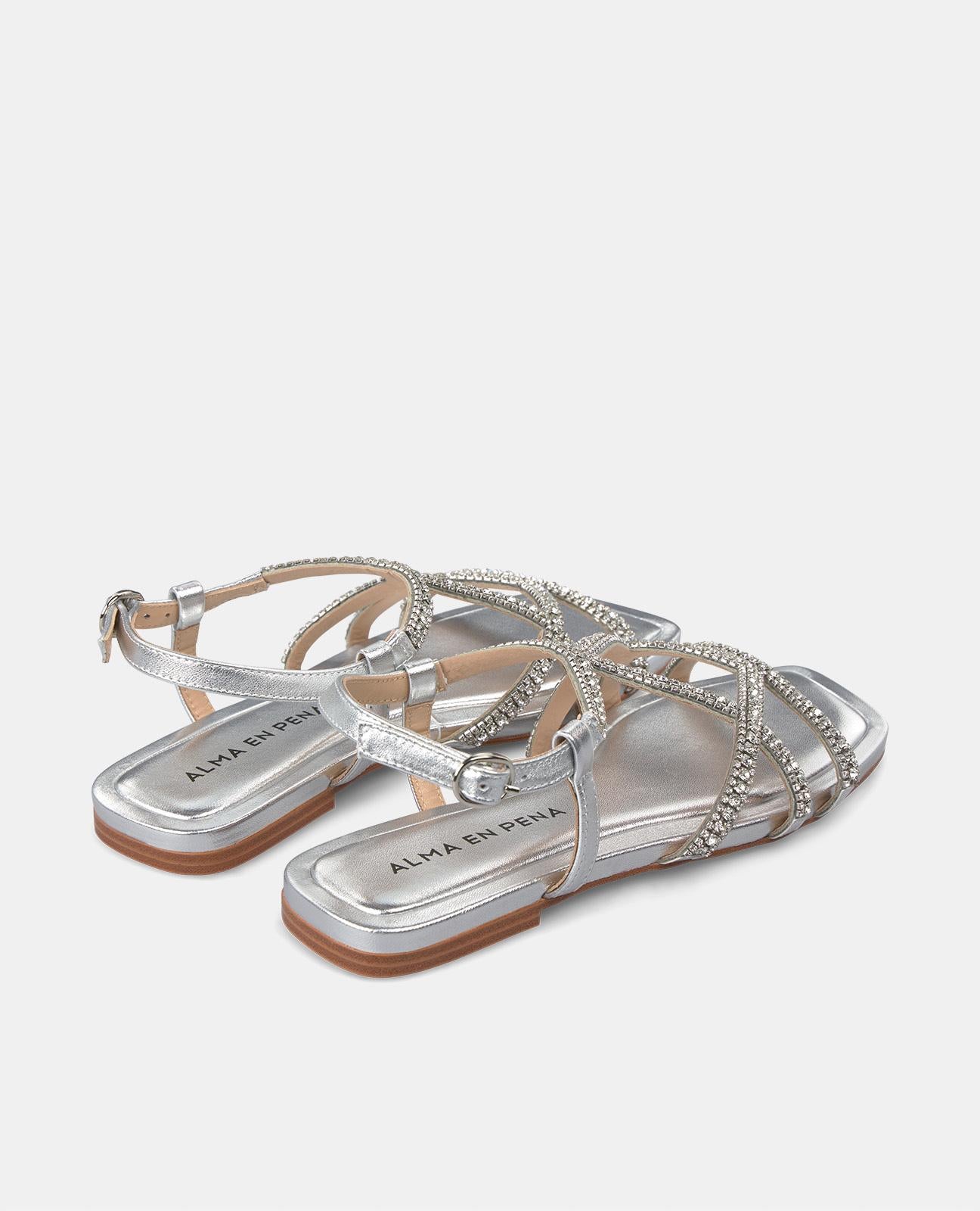 SANDALIA ENTRECRUZADA PEDRERÍA