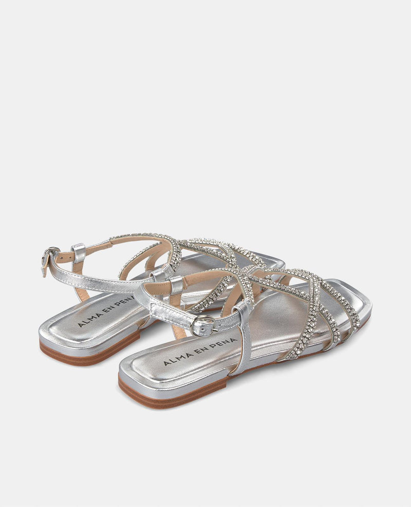 SANDALIA ENTRECRUZADA PEDRERÍA