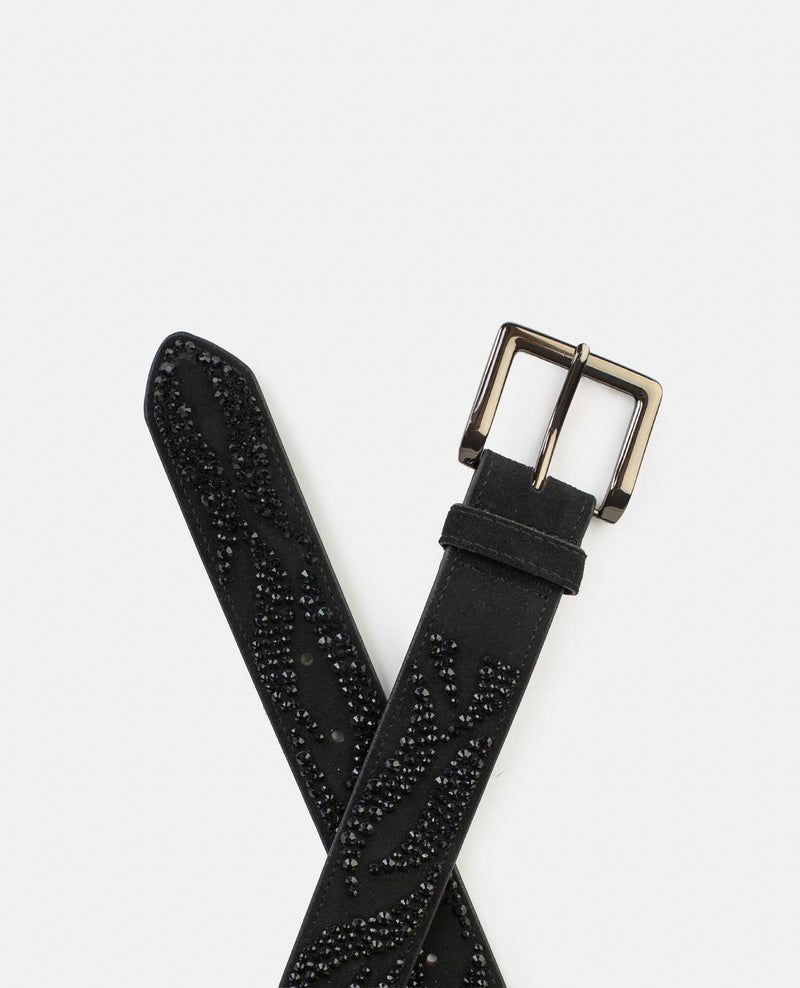 BELT FLAMES RHINESTONES