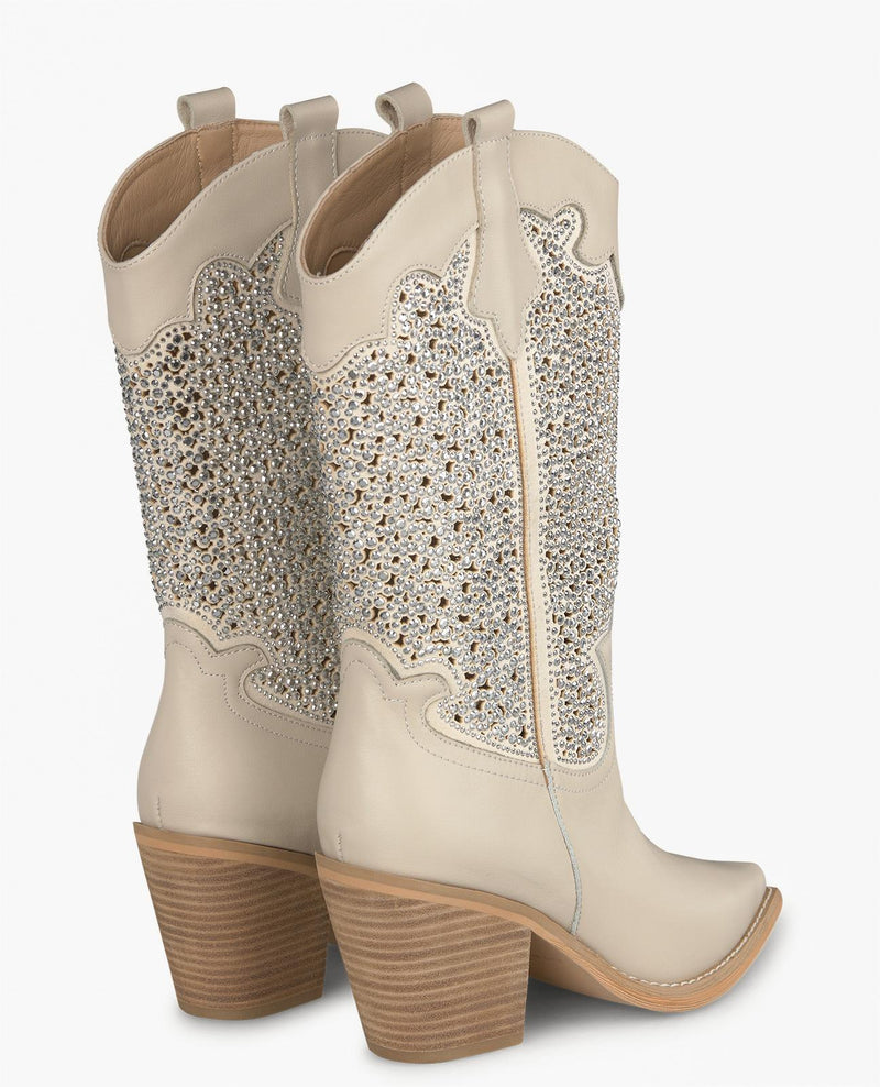 GLITTER OPENWORK BOOT
