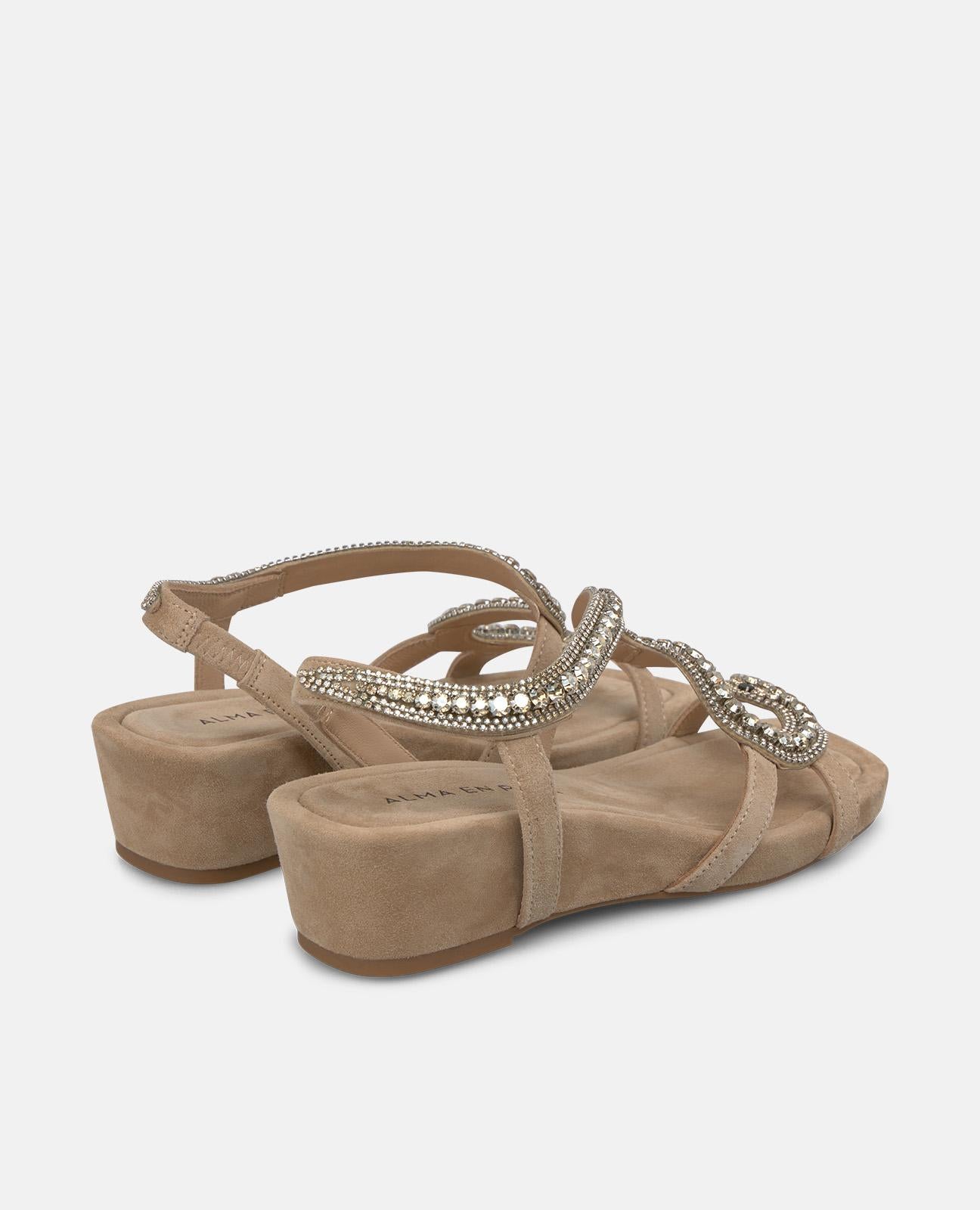 SANDALIA CUÑA DETALLE SERPIENTE