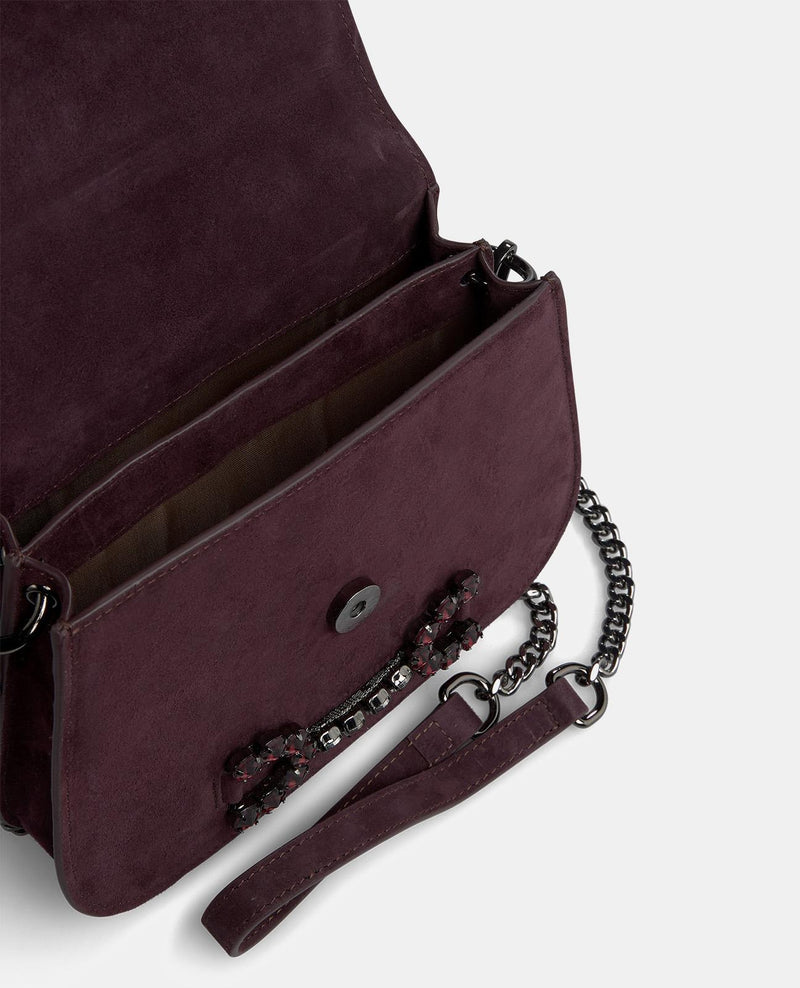 STRASSBESETZTE SCHNALLEN-CLUTCH-TASCHE