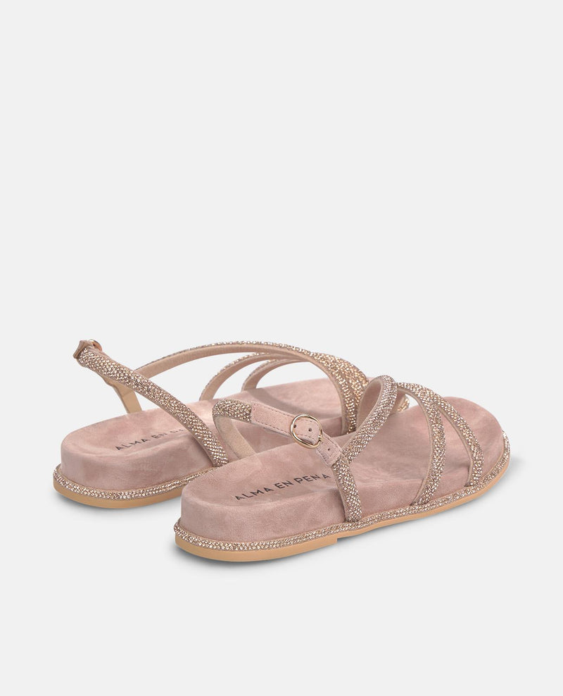 SANDALIA PLANA TIRAS TRANSFER