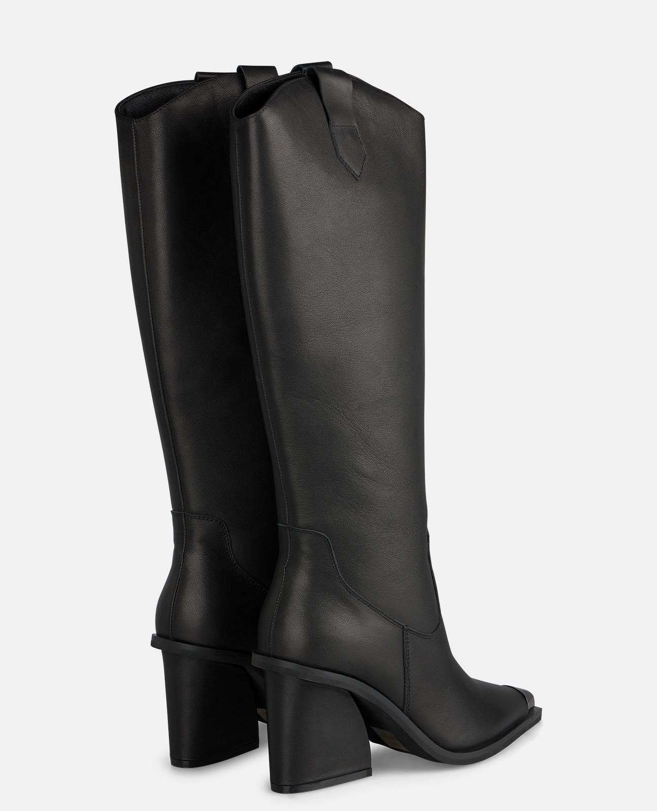 BOTTE À TALON TEXTURÉ