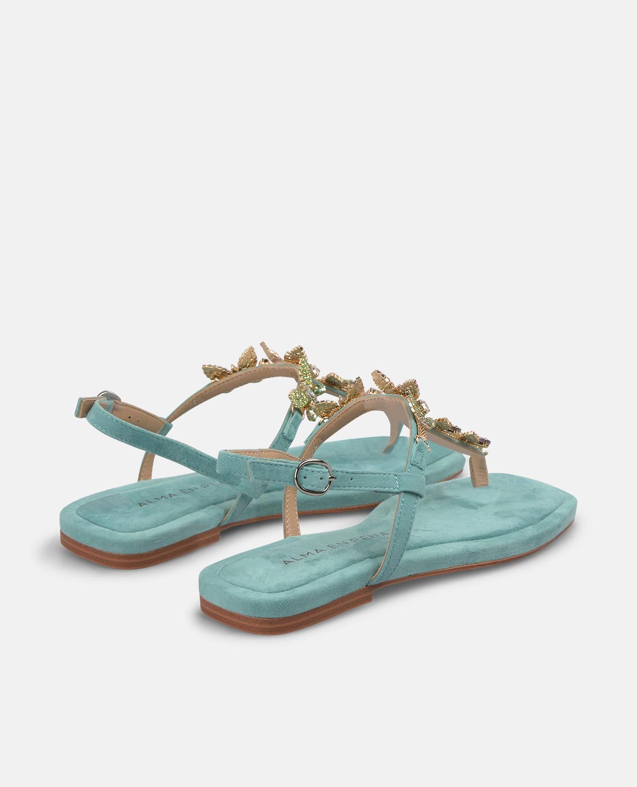 SANDALIA PLANA PEDRERIA