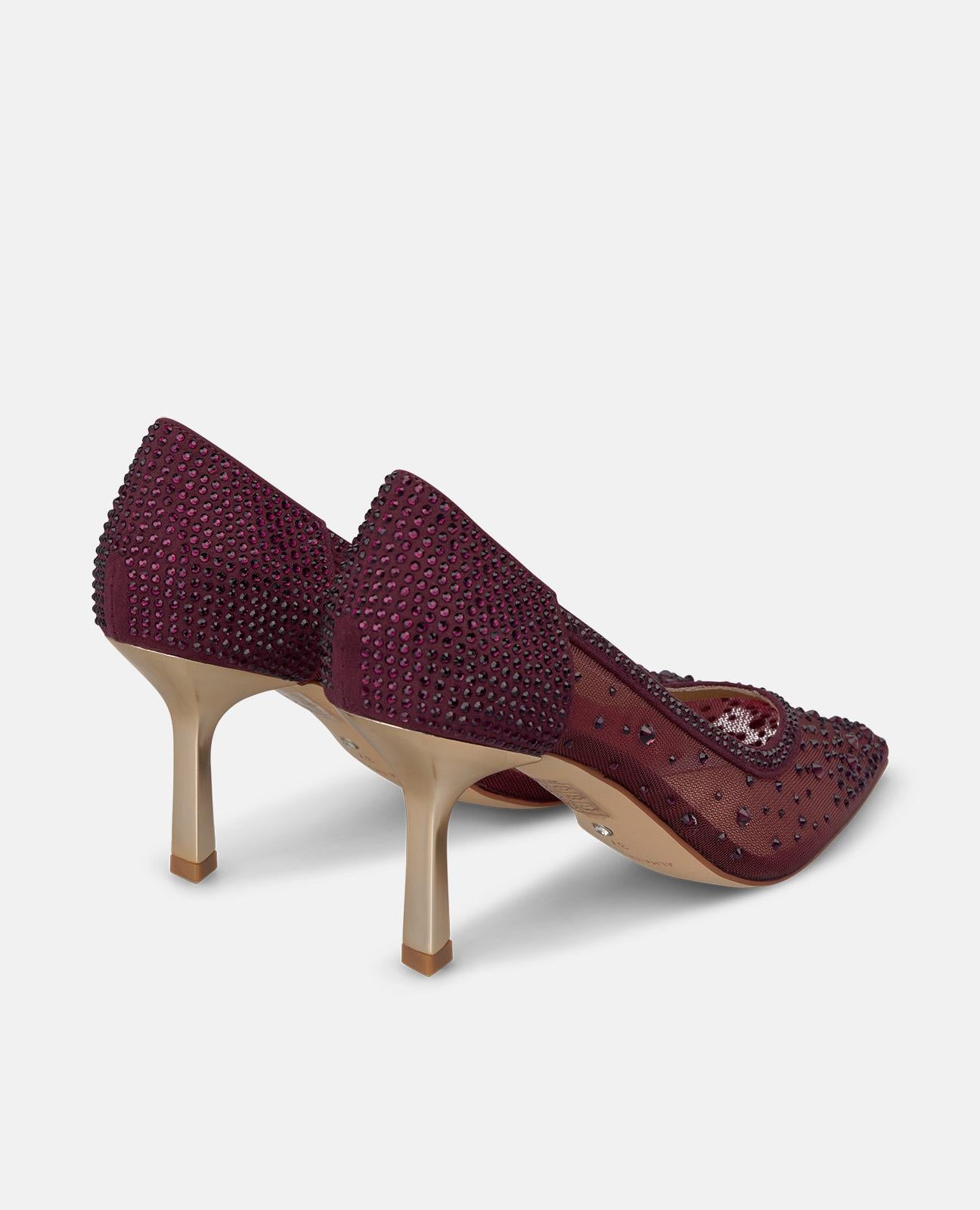 ZAPATO SALÓN MALLA DETALLES PEDRERÍA