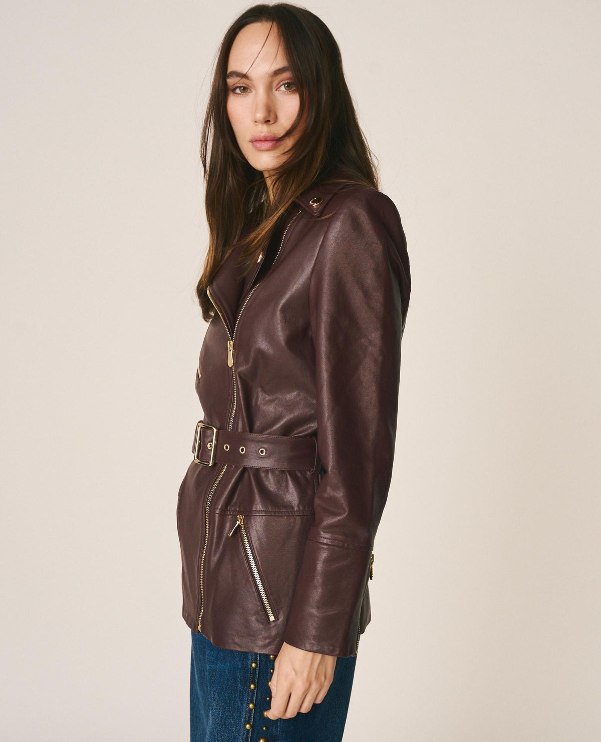 CHAQUETA BIKER PIEL