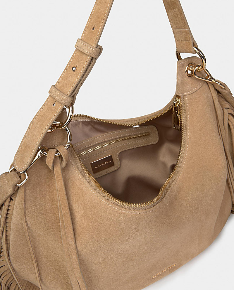 FRINGED SHOULDER BAG