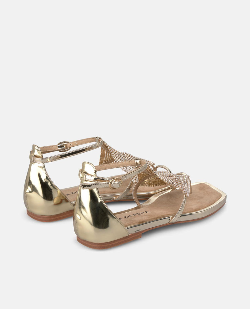 SANDALIA PLANA MAYA PEDRERÍA