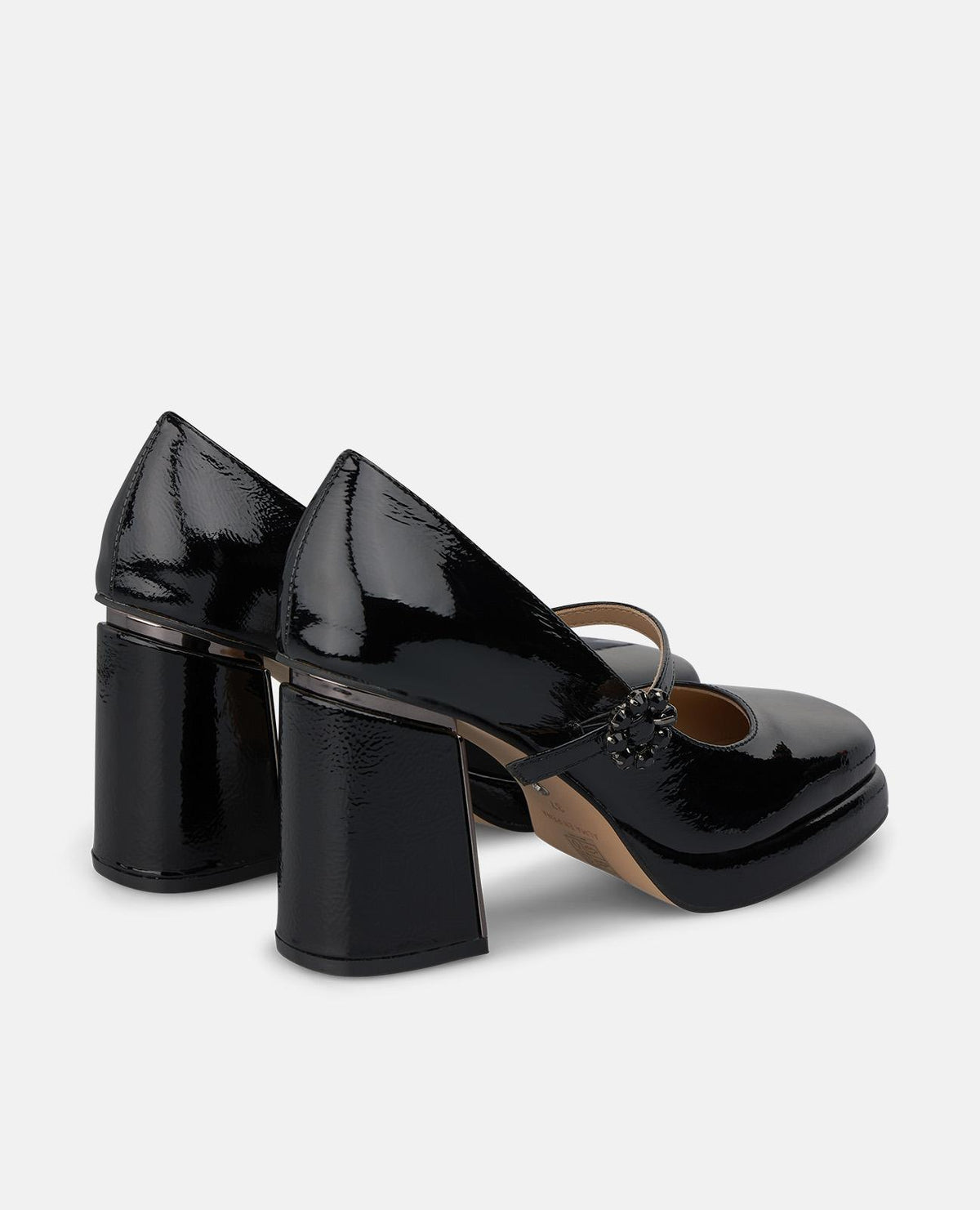 ZAPATO TACÓN CHAROL CON PLATAFORMA