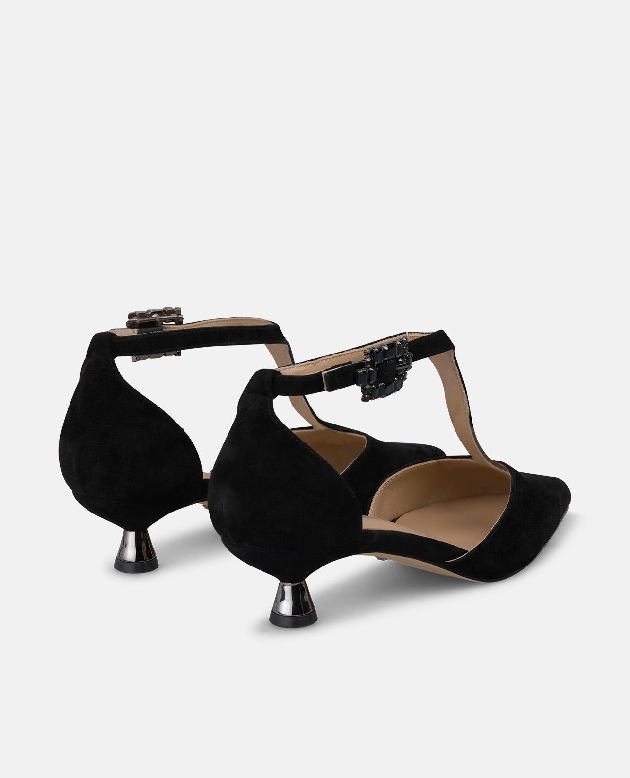 ZAPATO TACÓN CHUPETE DE ANTE