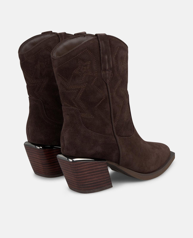 BOTTE DE CHEVILLE À PETIT TALON