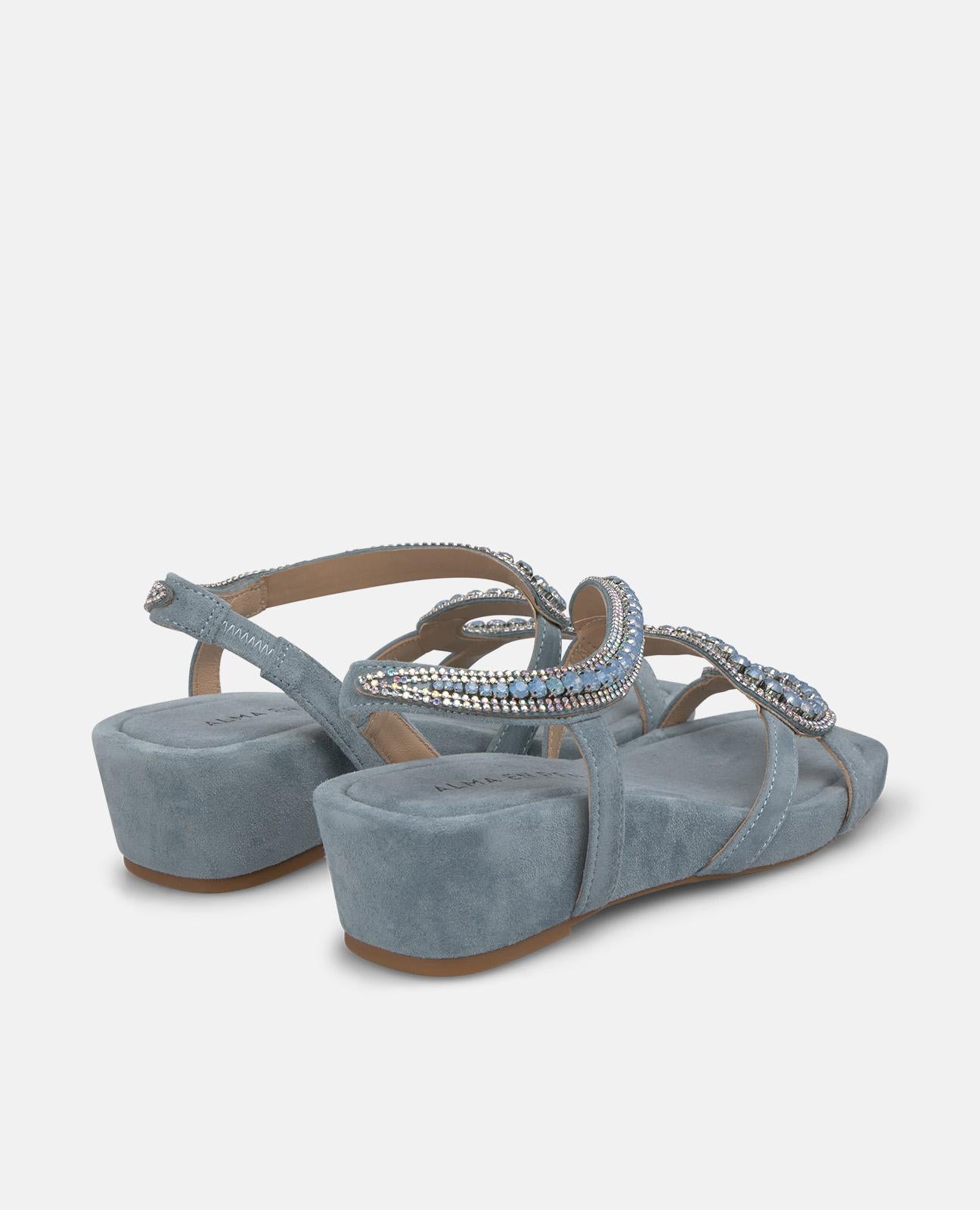 SANDALIA CUÑA DETALLE SERPIENTE