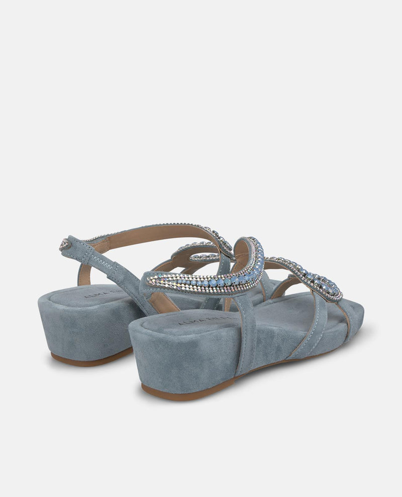 SANDALIA CUÑA DETALLE SERPIENTE