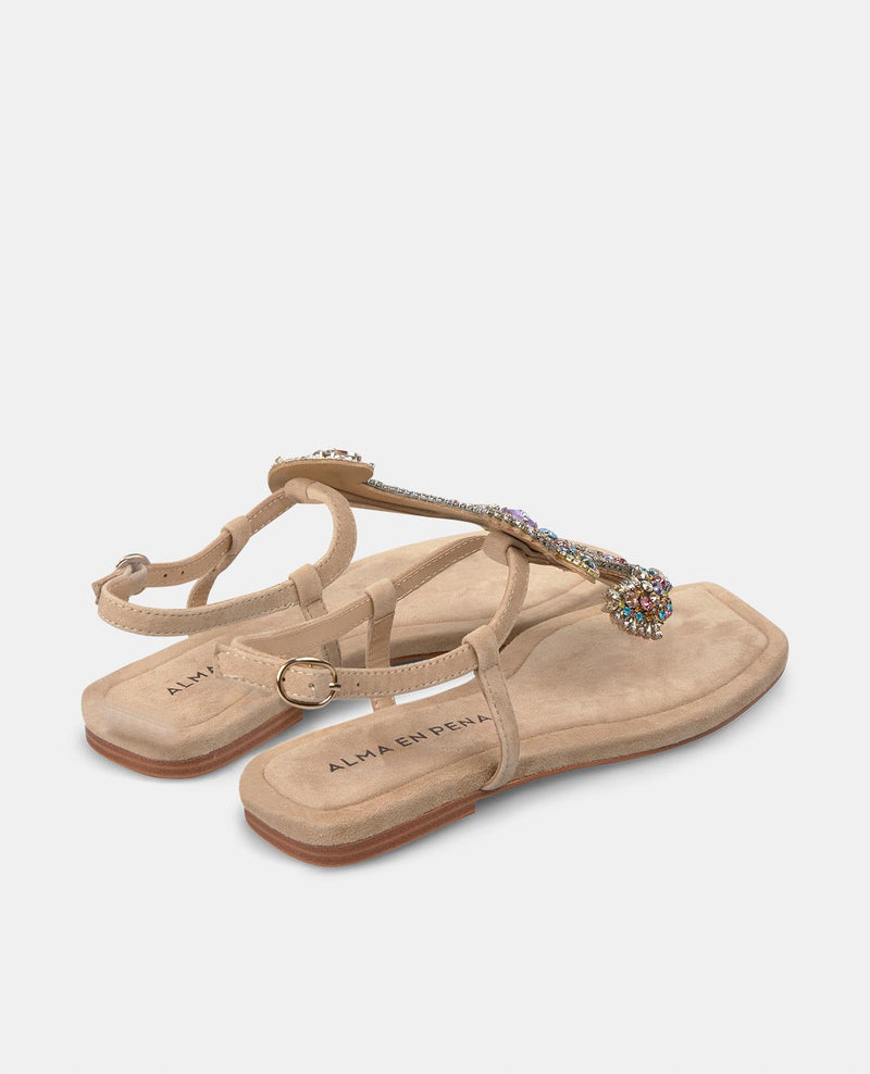 SANDALIA PLANA DETALLE MAR