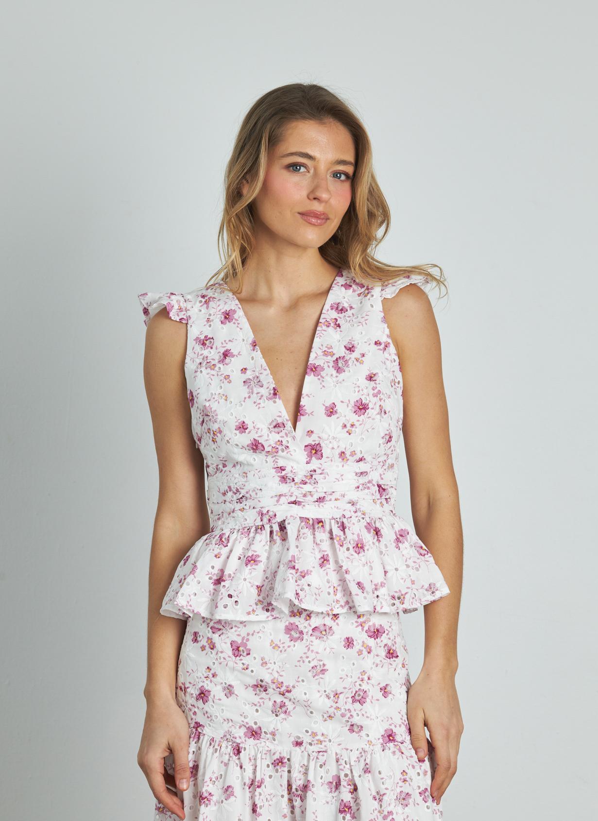 BLUSA VOLANTES CALADO