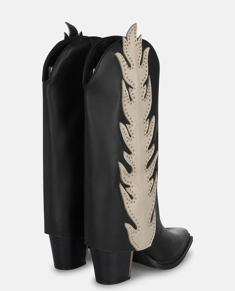 BOTA POLAINA LLAMAS TACHAS