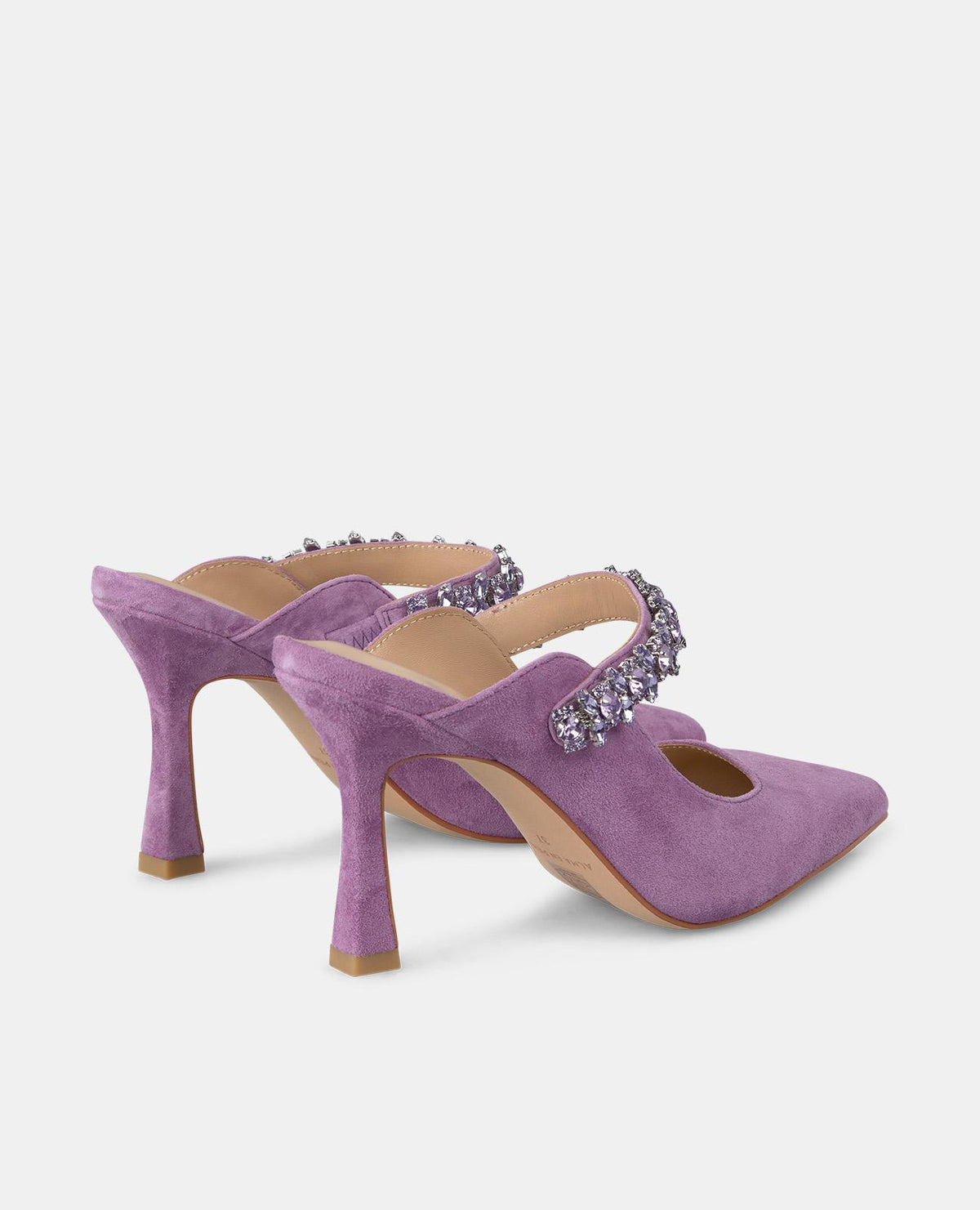 SCARPA CON TACCO A SPILLO E STRASS