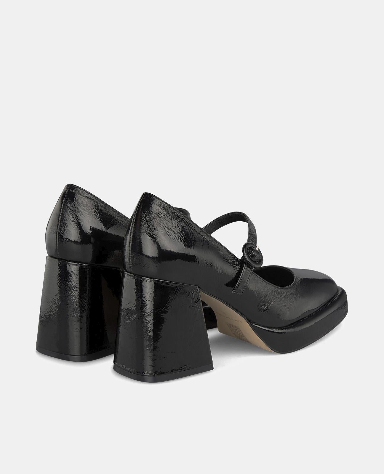 CHAUSSURE À TALON HAUT EN CUIR VERNI