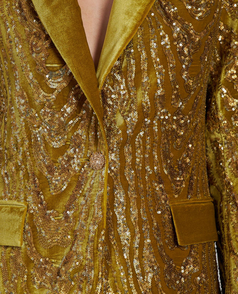 BLAZER TERCIOPELO LENTEJUELAS