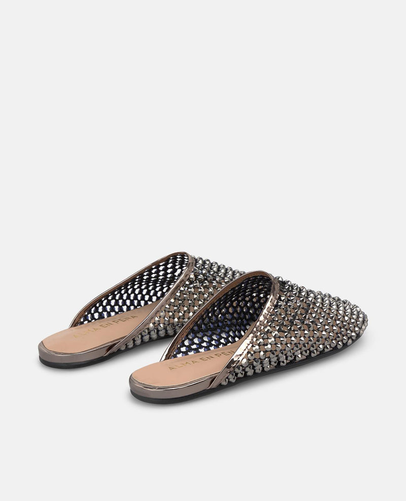 SANDALIA PLANA MULE MALLA