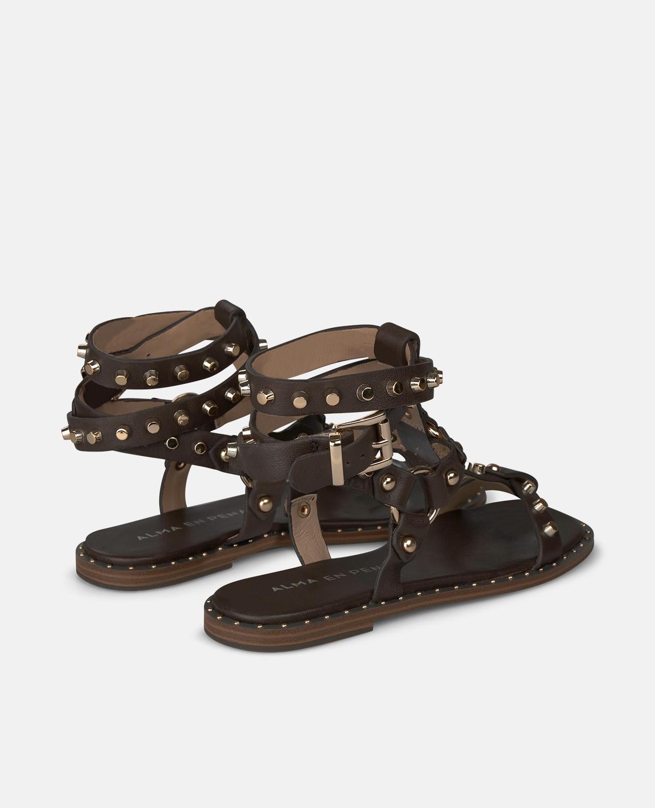 SANDALIA ESTILO GRIEGO TACHAS