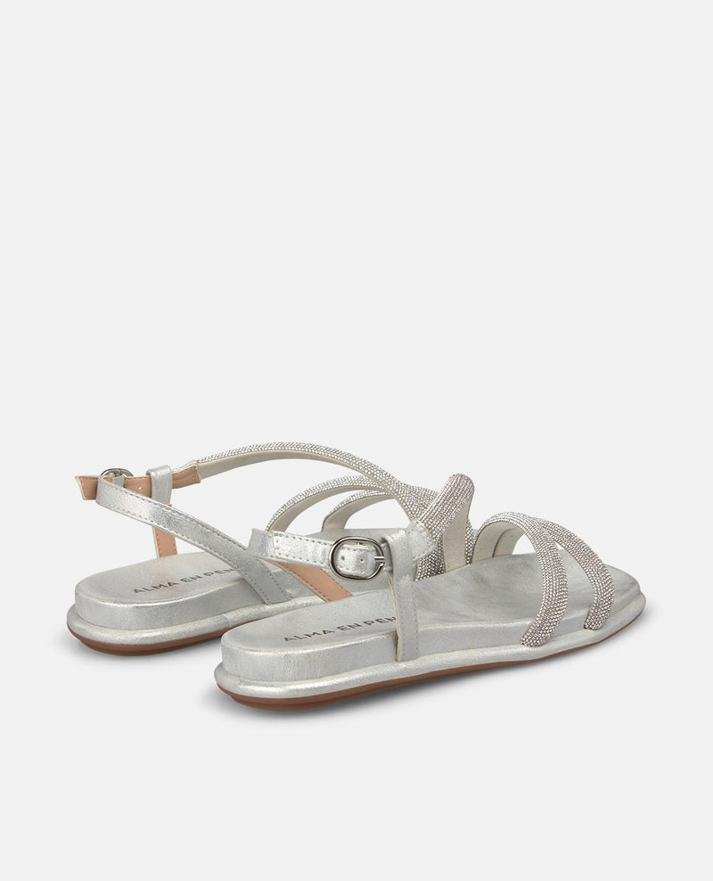 SANDALIA PLANA TIRA MULTIPLE