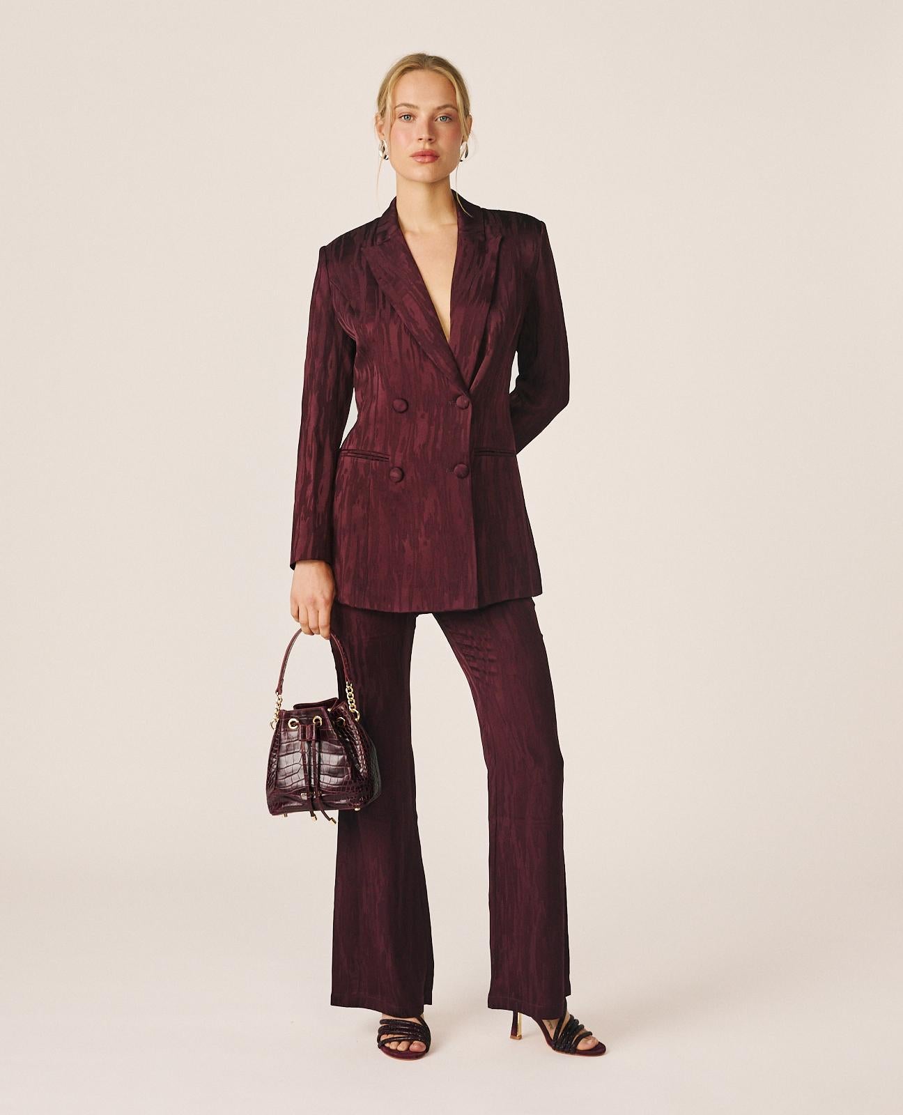 BLAZER JACQUARD SATÉN