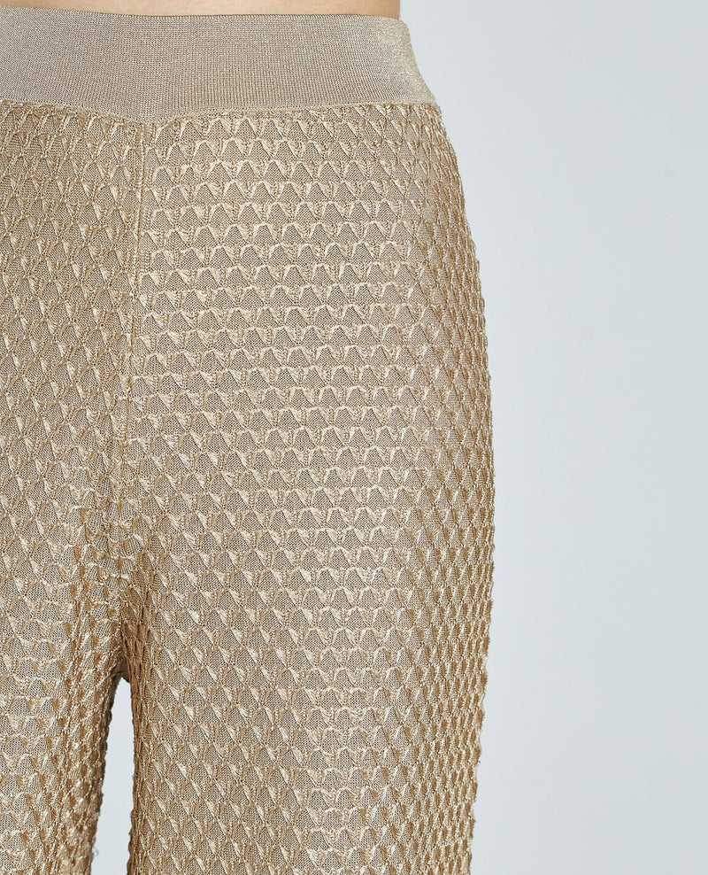 TEXTURED KNITTED PANTS