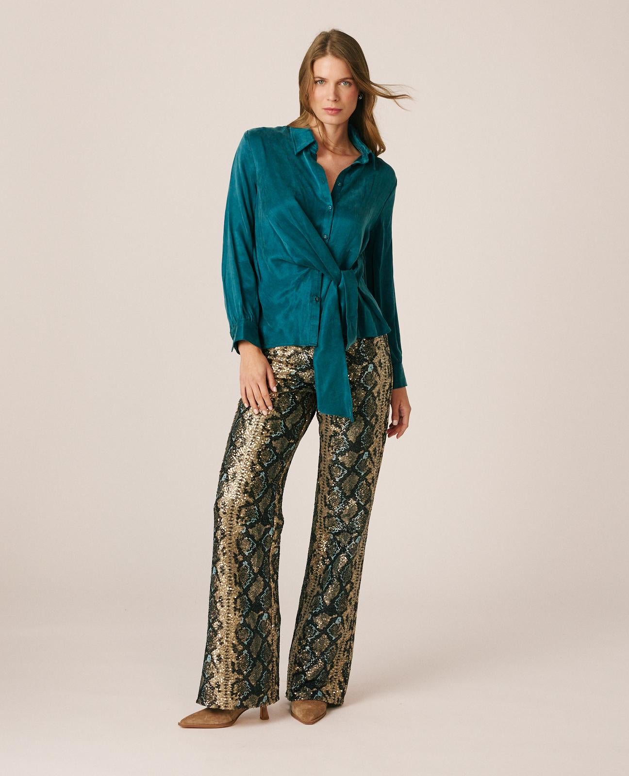 BLUSA SATÉN CAMISERA