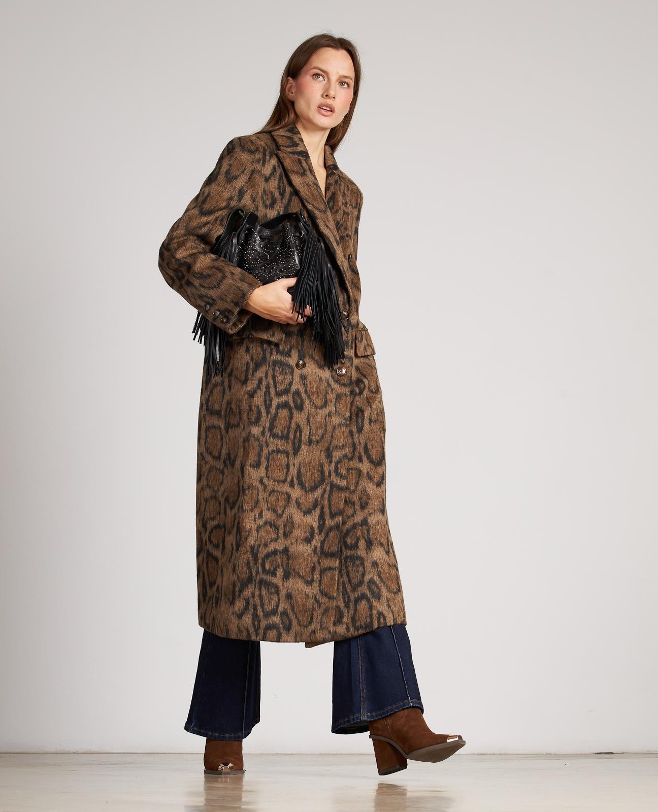 ABRIGO ESTAMPADO LARGO