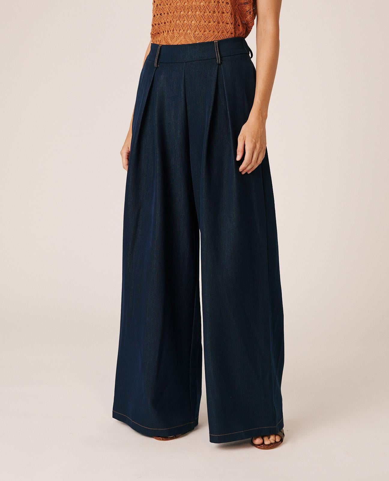 PANTALÓN DENIM WIDE LEG