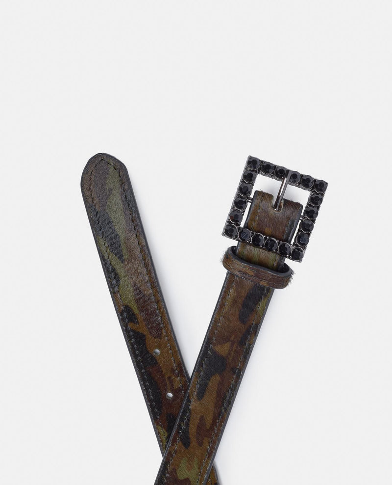 BUCKLE BELT WITH RHINESTONES