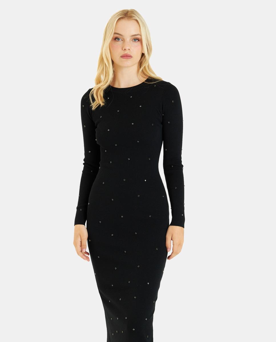 LONG DRESS WITH RHINESTONES