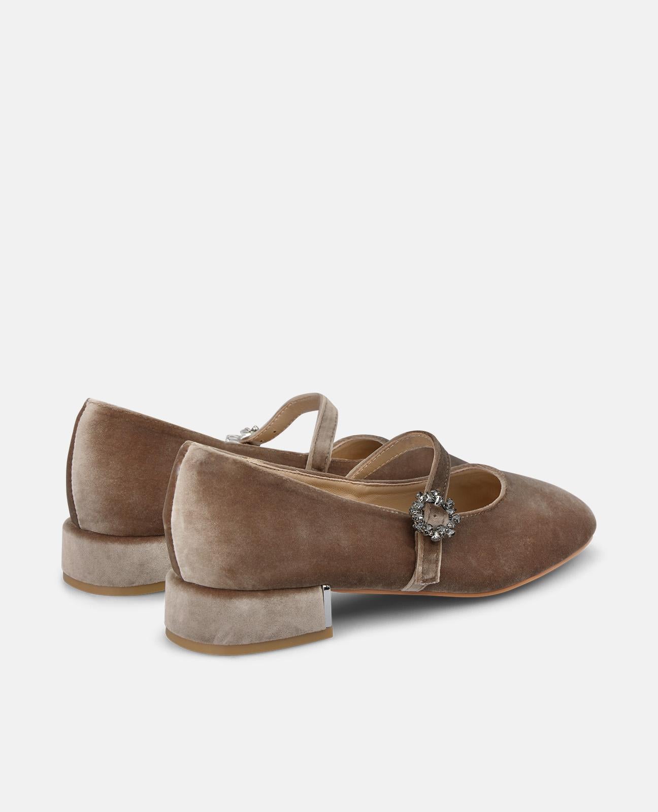 ZAPATO PLANO DE TERCIOPELO
