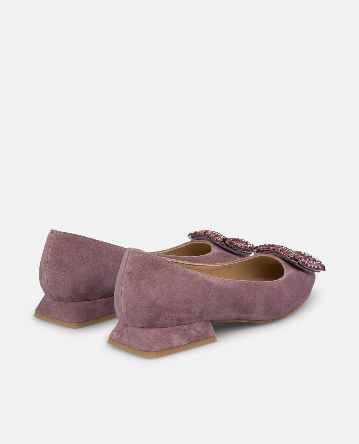 ZAPATO PLANO ADORNO CUADRADO