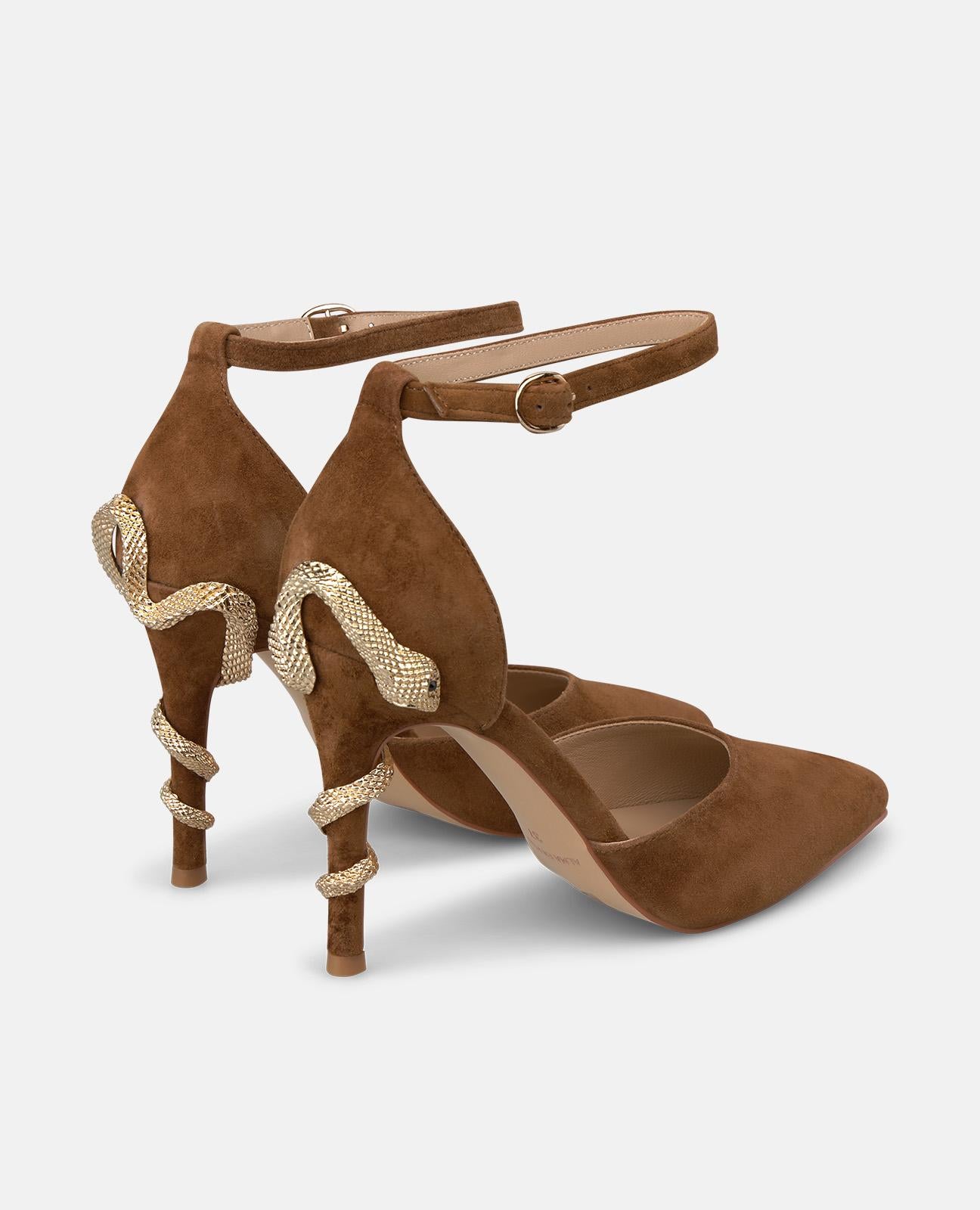 ZAPATO CON SERPIENTE TACÓN