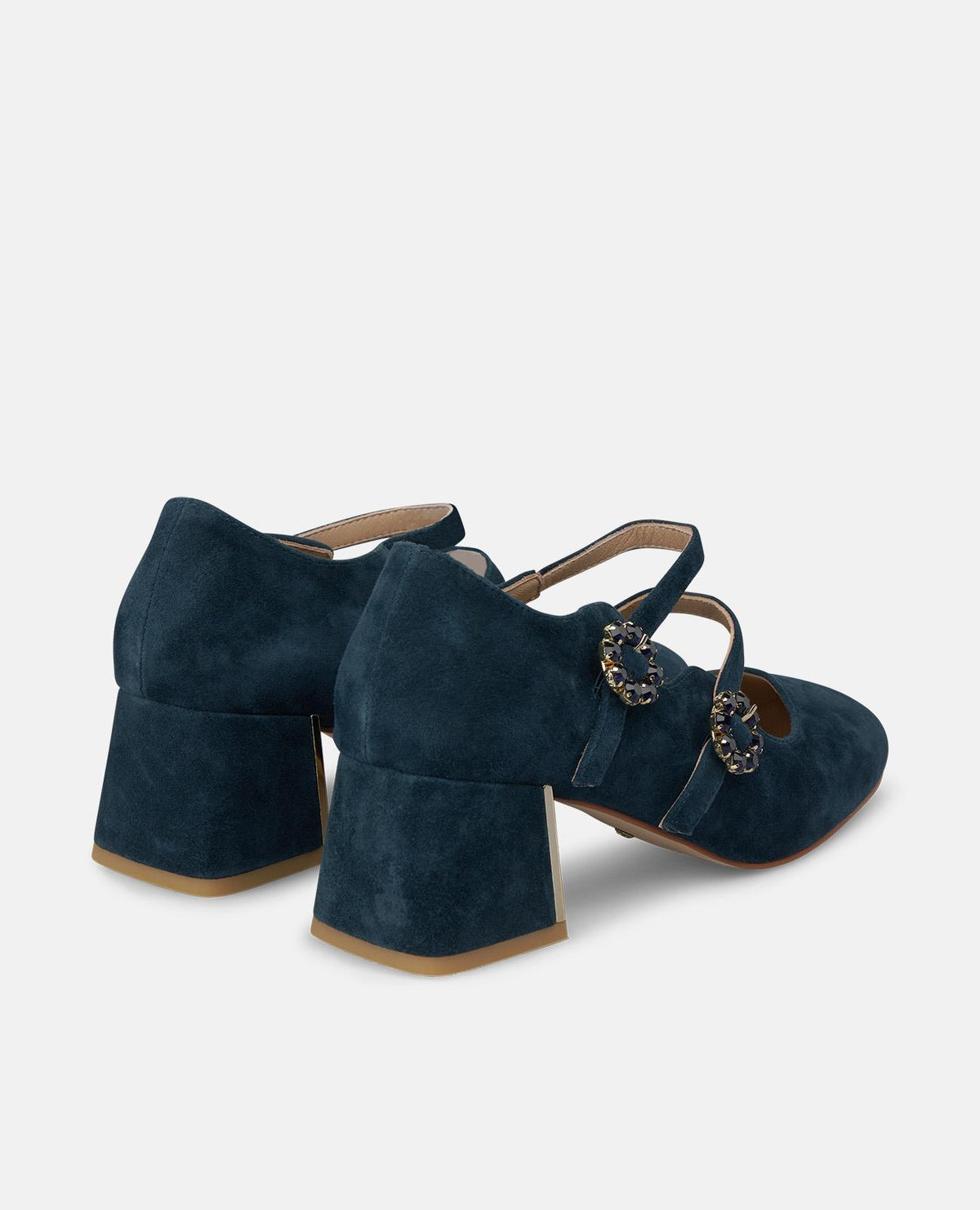 SCARPA IN PELLE SCAMOSCIATA CON FIBBIA