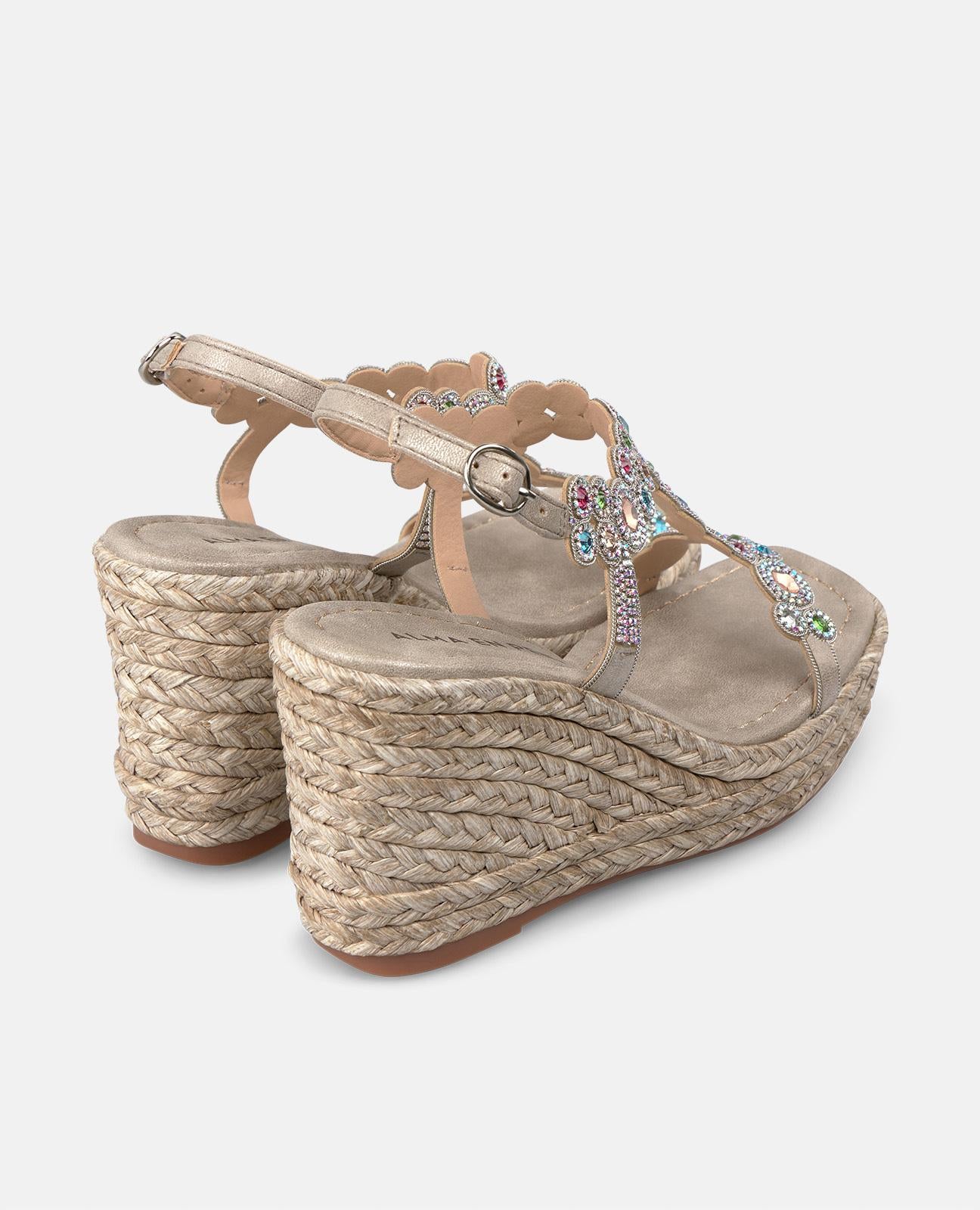 CUÑA ALTA CON ABALORIOS