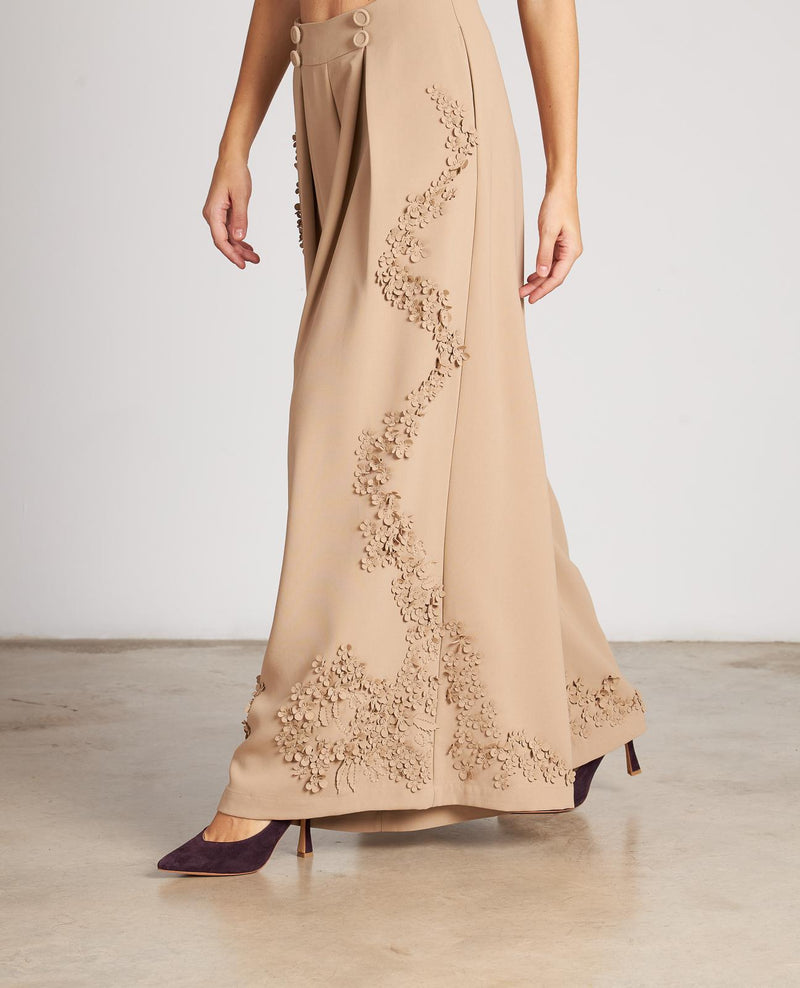 WIDE LEG BORDADO FLORES